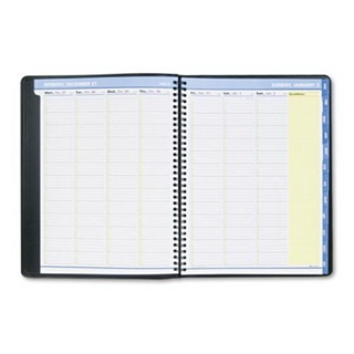 AT-A-GLANCE QuickNotes Recycled Weekly/Monthly Appointment Book, 8 1/2 x 11 Inches, Black, 2013 (76-950-05)