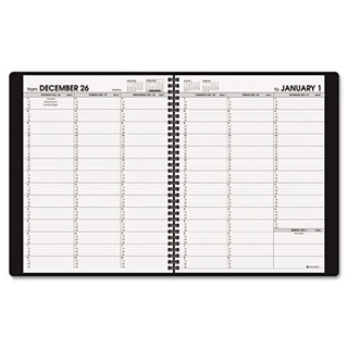 AT-A-GLANCE Recycled Weekly Appointment Book, 8 x 11 Inches, Navy, 2012 (70-950-20)