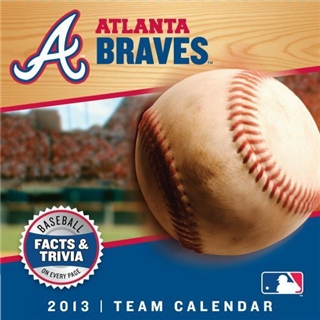 Atlanta Braves 2013 Daily Box Calendar 5.375" X 5.25"