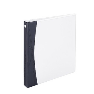 Avery Comfort Touch Durable View Binder with 1-Inch Slant Ring, Holds 8.5 x 11-Inch Paper, White with Black Spine, 1 Binder (17406)