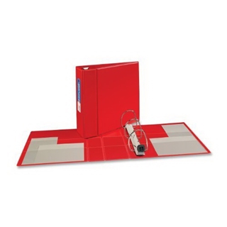 Avery Heavy-Duty Binder with 4 inch One Touch EZD Ring, Red (79584)