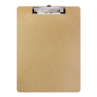 Bazic Hardboard Clipboard with Low Profile Clip, Standard Size (Case of 24)