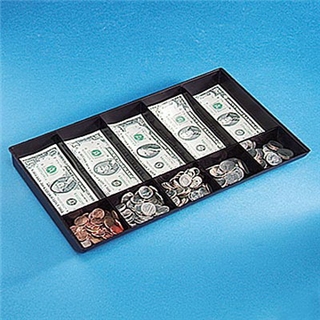 Buddy 5334 BDY5334 Recycled Plastic Ten-Compartment Cash Tray without Lid, Black