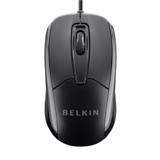 Belkin 3 Button Wired USB Optical Mouse for Desktop, Laptop, and Netbook (Mac or PC)