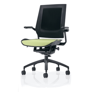 Bodyflex BF4100GRN Office Chair with Black Frame and Green Fabric