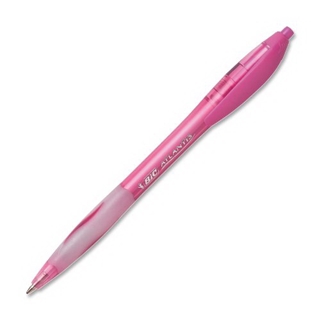 BIC Susan G Komen Atlantis Retractable Ball Pen, Medium Point (1.0mm), Pink, 4 Pens (VCGAP4SGK-Pnk)