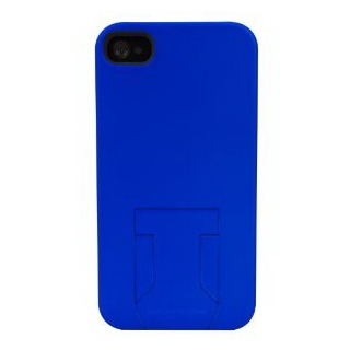 Body Glove iPhone 4 and iPhone 4S Soft Touch Cell Phone Case with Hideaway Stand - Blue (9253101)