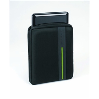 Body Glove Stride Vertical Netbook Sleeve, Fits up to 10.2" Screens, Black/Lime Green (9506401)