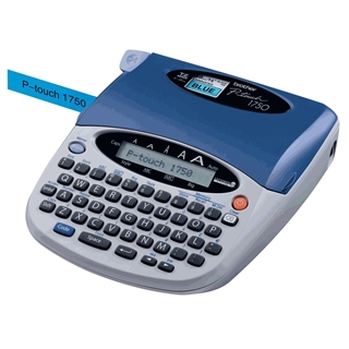 18mm Brother 3/4" PT-1750 Label Maker Blue on White P-touch Tape for PT1750 