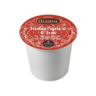 Celestial Seasonings India Spice Chai, K-Cup Portion Pack for Keurig K-Cup Brewers, 24-Count