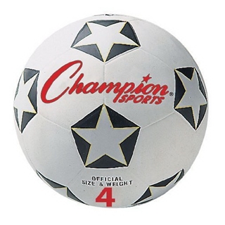 Champion Soccer Ball No. 5; Black/White; no. CHSSRB5