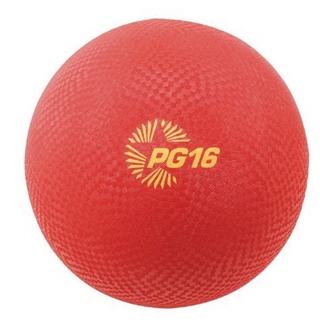 Champion Sports Playground Ball (Red, 16-Inch)