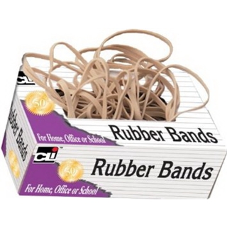 Charles Leonard Rubber Bands, Tissue-style Box, #10, Beige/Natural, 56110