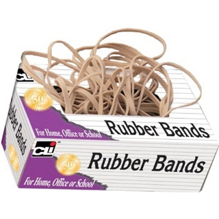 Charles Leonard Rubber Bands, Tissue-style Box, #84, Beige/Natural, 56184