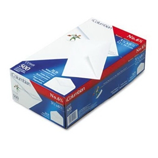 Columbian CO105 (#6-3/4) 3-5/8x6-1/2-Inch White Envelopes, 500 Count