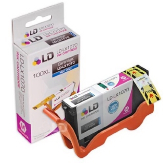 Compatible Replacement for Lexmark 14N1070 / 100XL High Yield Magenta Ink Cartridge