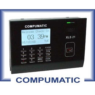 COMPUMATIC XLS 21 PROXIMITY BADGE CARD, EMPLOYEE PAYROLL TIME CLOCK PACKAGE