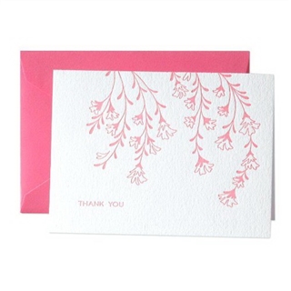 Crane & Co. Letterpress Cherry Blossom Thank You Notes (CT1110)