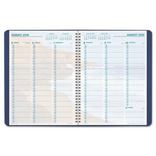 Day-Timer Coastlines Weekly Appointment Wire-Bound Planner, Blue, Folio Size, 8 x 11.875 Inches Pages, January 2013 Start (D32287130101A)