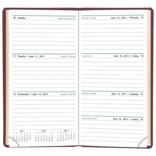 Day-Timer Slim Weekly Planner, Burgundy, 3.375 x 6.25 Inches, January 2013 Start (D13553-1301)