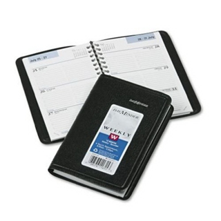 DayMinder Recycled Weekly Appointment Book, 3 x 6 Inches, Black, 2013 (G250-00)
