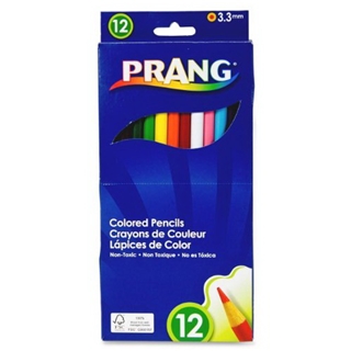 Dixon Prang Presharpened 7-Inch Colored Pencils, 12-Color Set (22120)