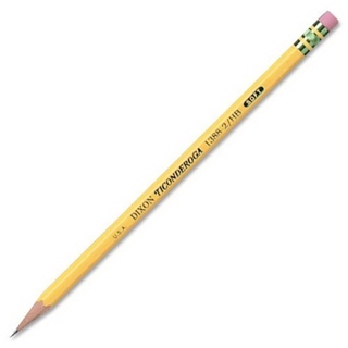 Dixon Wood-Case Pencil - Pencil Grade: #2 - Lead Color: Black - Barrel Color: Yellow - 12 / Dozen
