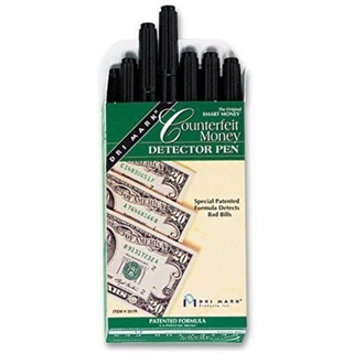 Dri-Mark 351R1 - Smart Money Counterfeit Bill Detector Pen for Use w/U.S. Currency, Dozen