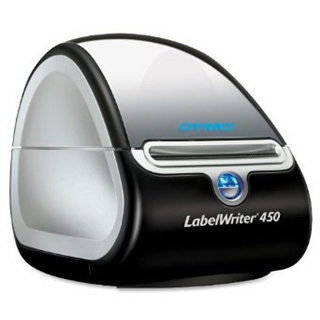 DYMO LABELWRITER 450 Label Printer,(1752264), USB, PC/MAC, Printer and Software, 51 Labels Per Minute, black/silver.