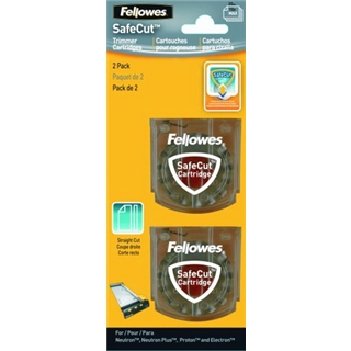 Fellowes 4 SafeCut Rotary Trimmer Blades, Straight, 2 Pack (5411402)