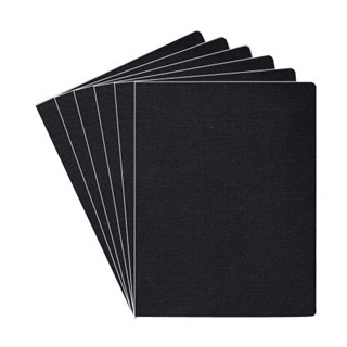 Fellowes Linen Texture Presentation Covers, 8 3/4 Inch X 11 1/4 Inch, 200 Per Pack, Black (52115)