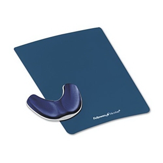 Fellowes Memory Foam Gliding Palm Support With Mouse Pad, Saphire - Sold as 2 Packs