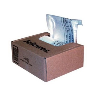Fellowes PowershredÂ® Shredder Bags for All Personal Models, 100 Bags & Ties/Carton (36052)