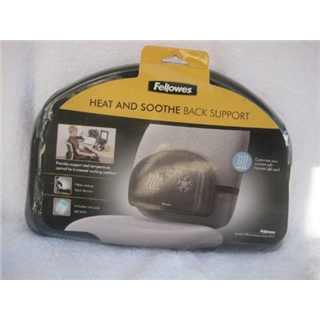 Fellowes(R) Mini Heat And Soothe Back Support, Black (2 pack)