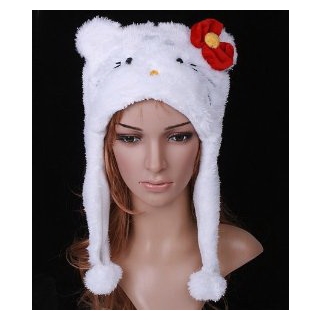 Hello Kitty Plush Animal Cartoon Hat
