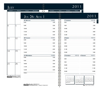 House of Doolittle Academic Weekly/Monthly Pocket Planner, 12 Months July 2011 to June 2012, Black (HOD25539)