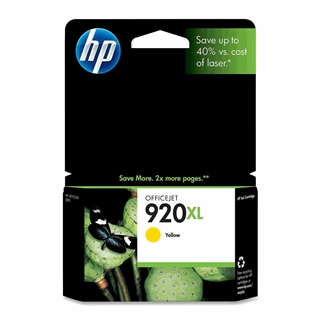 HP 920XL Officejet Ink Cartridge in Retail Packaging-Yellow