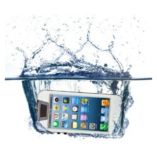 iContact IC-W505 Waterproof Case for iPhone 5 - Retail Packaging - Clear/White