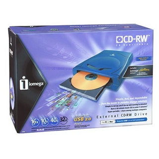 Iomega External 16x10x40 USB 2.0 CD-RW Drive