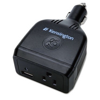 Kensington Auto Power Inverter with USB Power Port for Emergency Power
