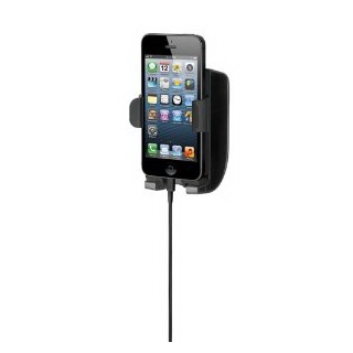 Kensington K39687AM Soundwave 5 Sound Amplifying Car Mount with Charger for iPhone 4/4S/5 - Black