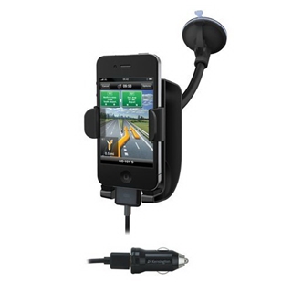 Kensington SoundWave Sound Amplifying Car Mount with Power for iPhone 4-Black