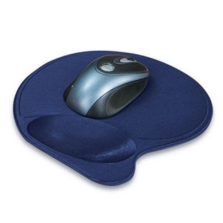 Kensington Wrist Pillow Mouse Pad with Wrist Rest in Blue (L57803US)