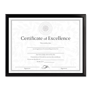 DAX Value U-Channel Document Frame with Certificates, 8.5 x 11 Inches