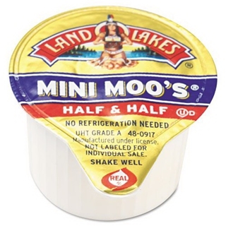 Mini-Moo`s Creamers, Real Dairy Half & Half, 180/Carton
