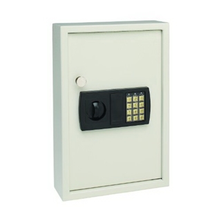 MMF Industries SteelMaster Security Electronic Key Cabinet, 11.75 x 17.34 x 4 Inches, Sand, 48-Key Capacity