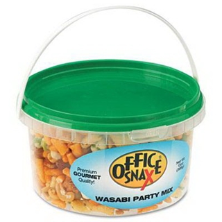 Office Snax OFX00053 All Tyme Favorite Nuts, Wasabi Party Mix, 10 oz Tub
