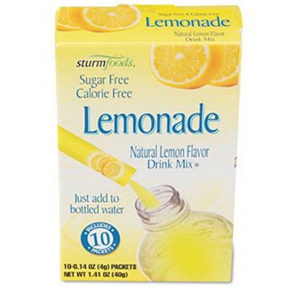 Office Snax OFX02722 Flavor Stix for Bottled Water Sugar-Free Lemonade .14 oz 10 Stix