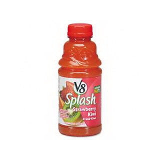 Office Snax OFX14655 V-8 Splash Strawberry Kiwi 16 oz Bottle 12 Box
