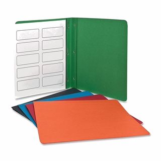 Oxford 52513 Panel and Border Leatherette Front Report Cover, Assorted Colors, 25 per Box